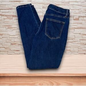 No Boundaries Straight Leg Zip Fly Mid-Rise Blue Jeans Size 2 EUC